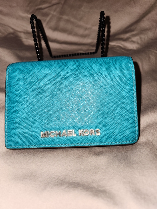 Michael Kors Handbags - Michael Kors Turquoise Shoulder Crossbody Wallet
